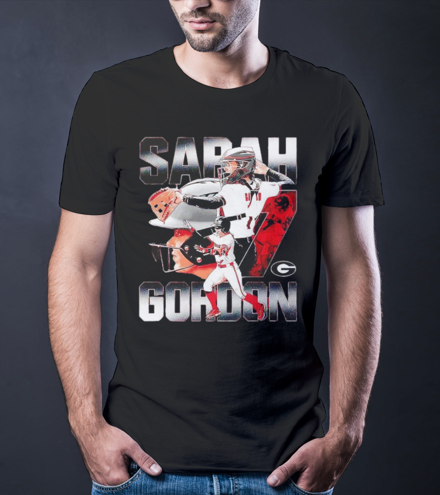 Sarah Gordon 7 Georgia Bulldogs T-Shirt