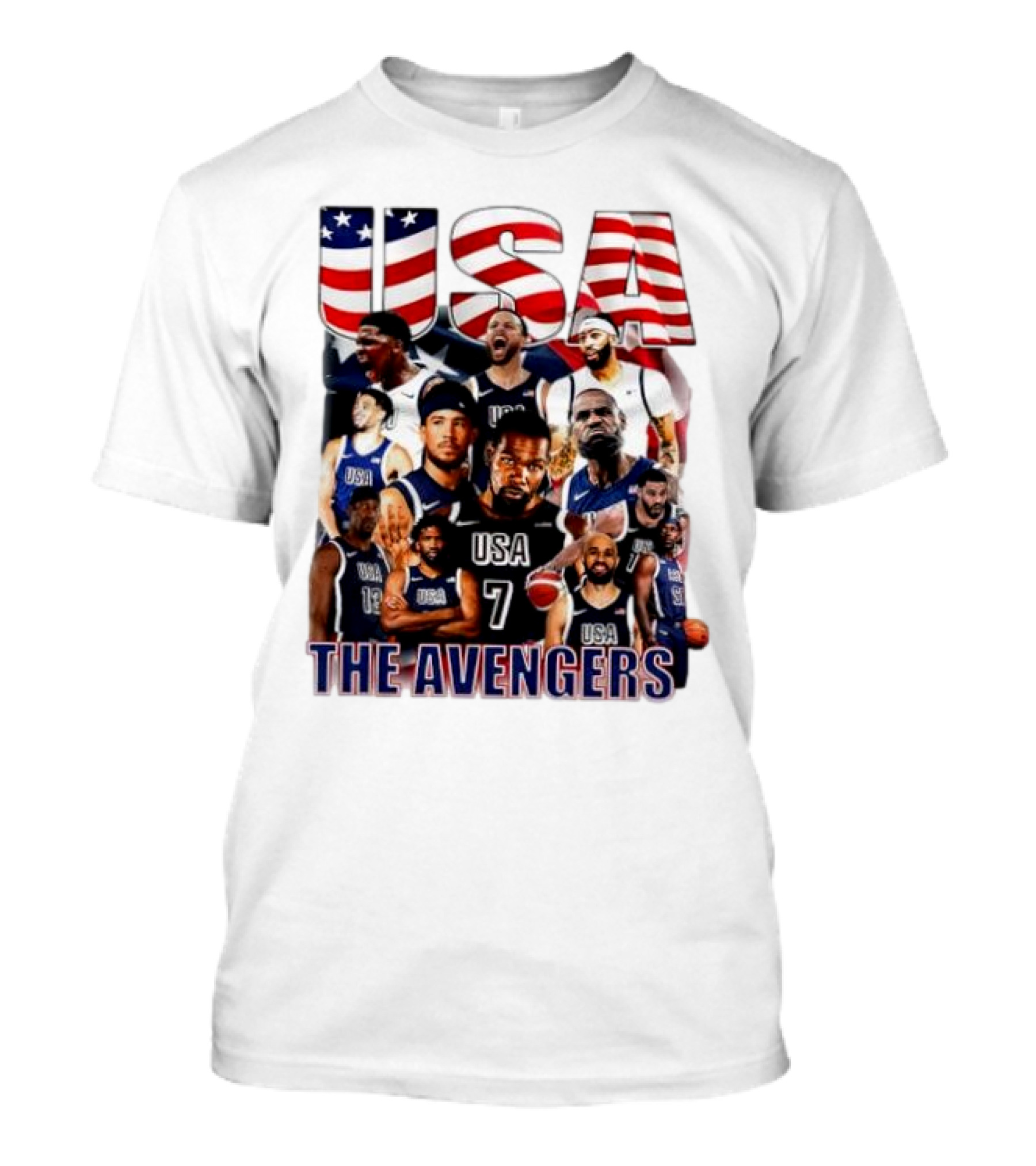 USA The Avengers All Team Players Basketball Stars T-Shirt