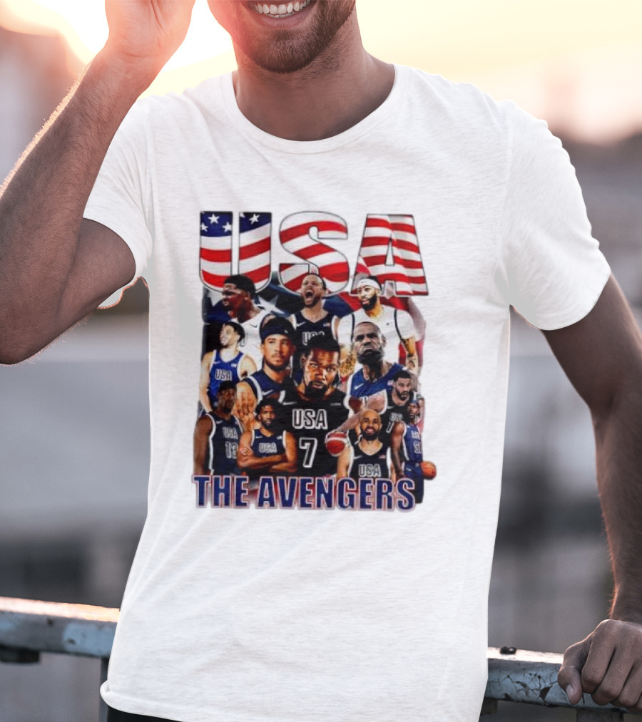 USA The Avengers All Team Players Basketball Stars T-Shirt