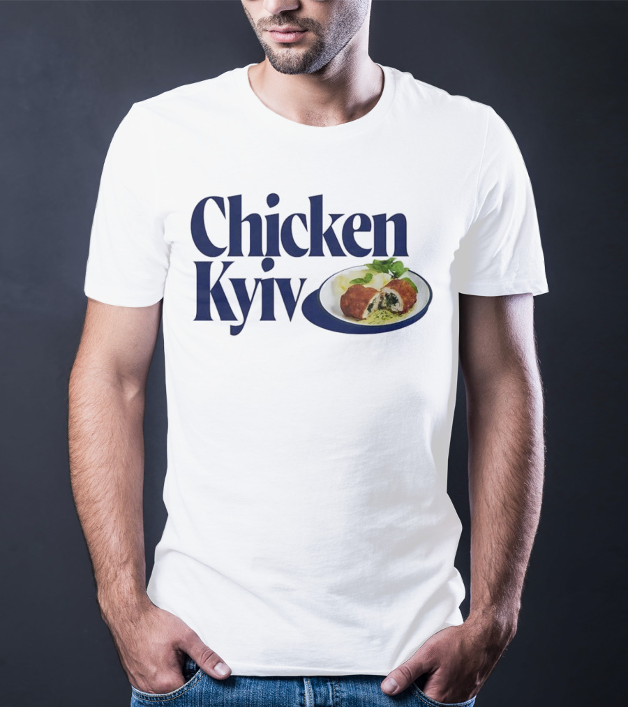 Chicken Kyiv Plate With Stuffed Cutlet And Greens T-Shirt