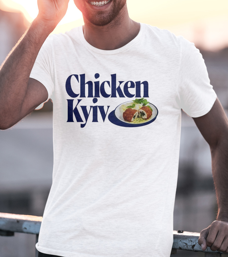Chicken Kyiv Plate With Stuffed Cutlet And Greens T-Shirt