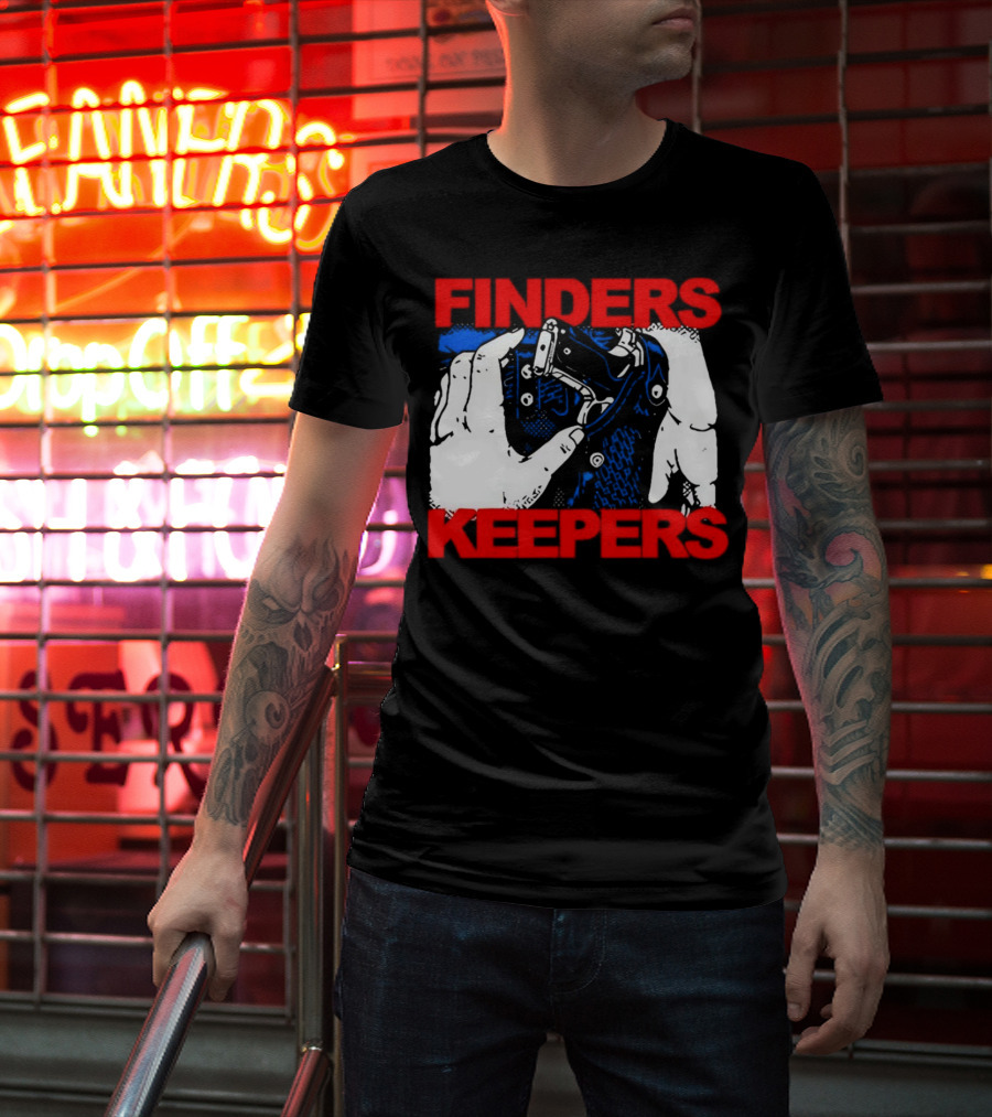 Finders Keepers Gun In Holster Pop T-Shirt