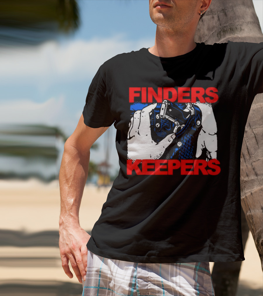 Finders Keepers Gun In Holster Pop T-Shirt
