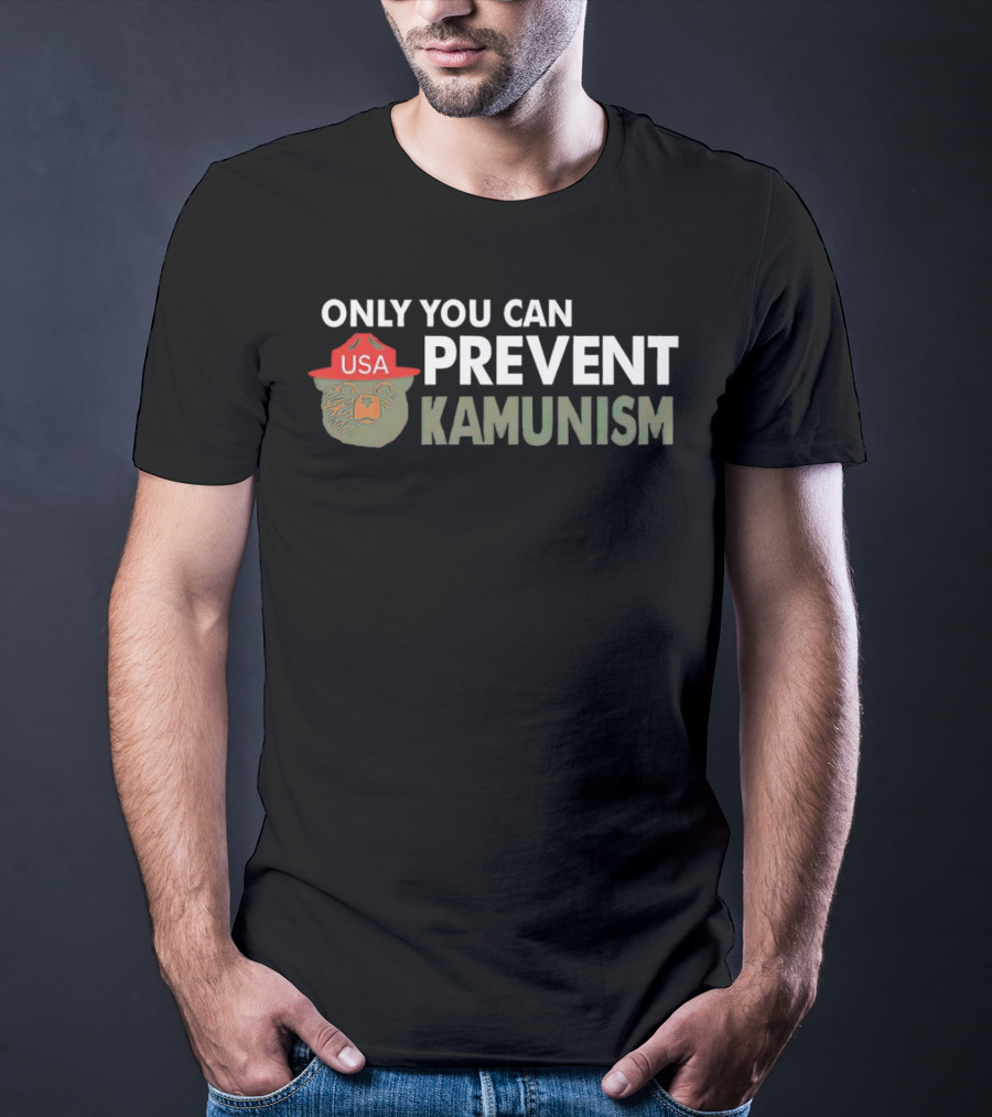 Only You Can Prevent Kamunism USA Bear Hat T-Shirt
