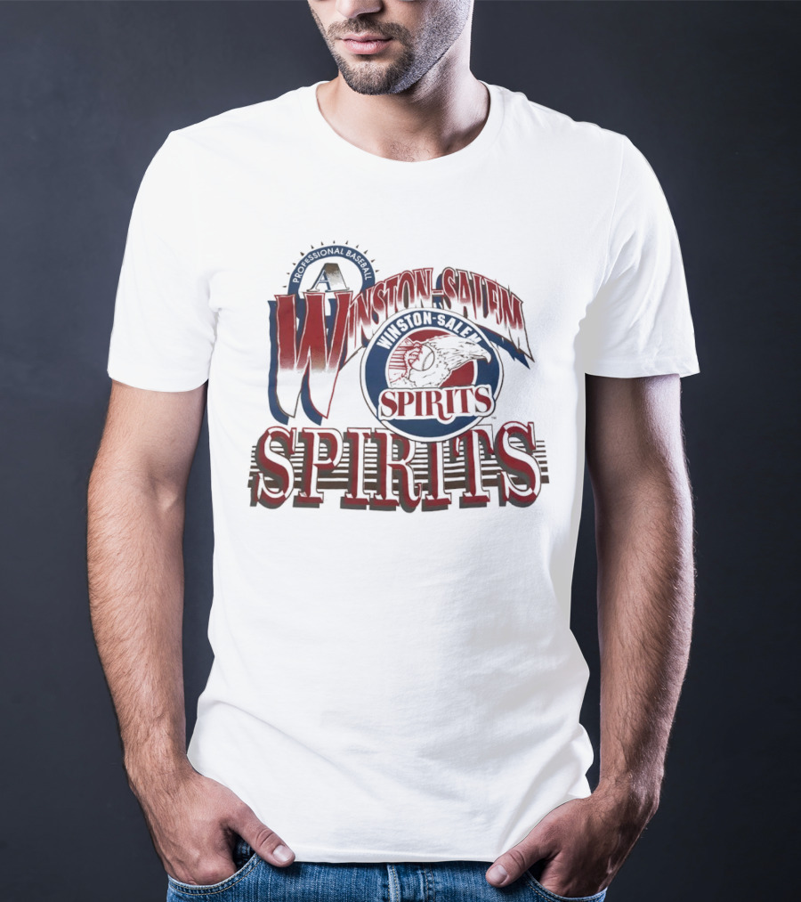 Winston Salem Spirits Professional Baseball Vintage Retro Emblem T-Shirt