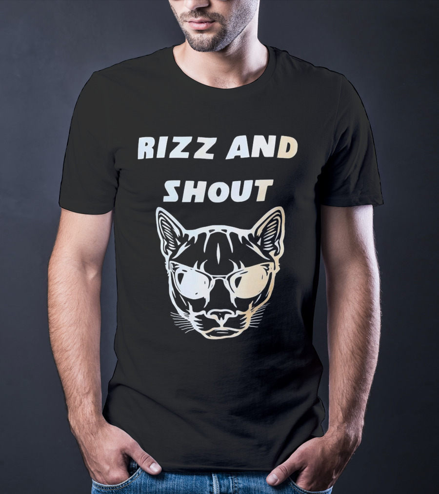 Rizz And Shout Panther With Sunglasses T-Shirt