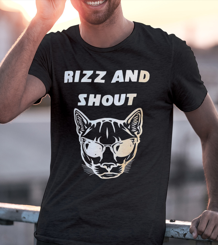 Rizz And Shout Panther With Sunglasses T-Shirt