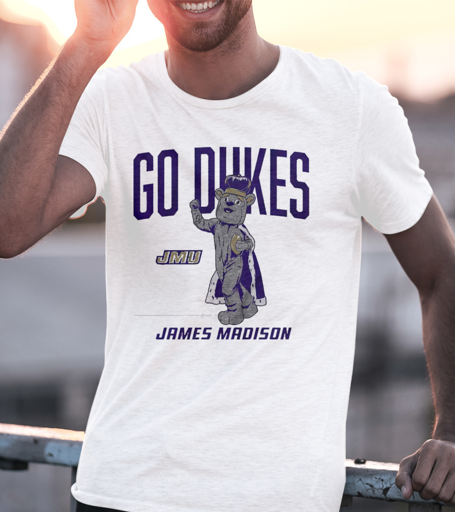 James Madison Dukes JMU Go Dukes Mascot T-Shirt