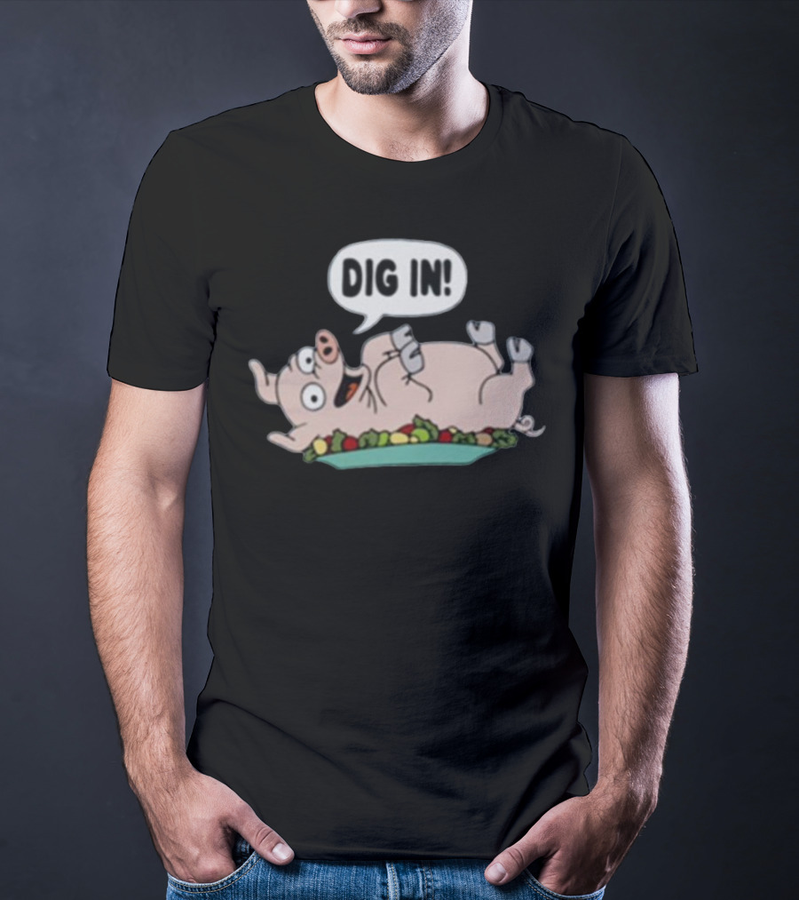 Homer The Simpsons Spider Pig Dig In T-Shirt