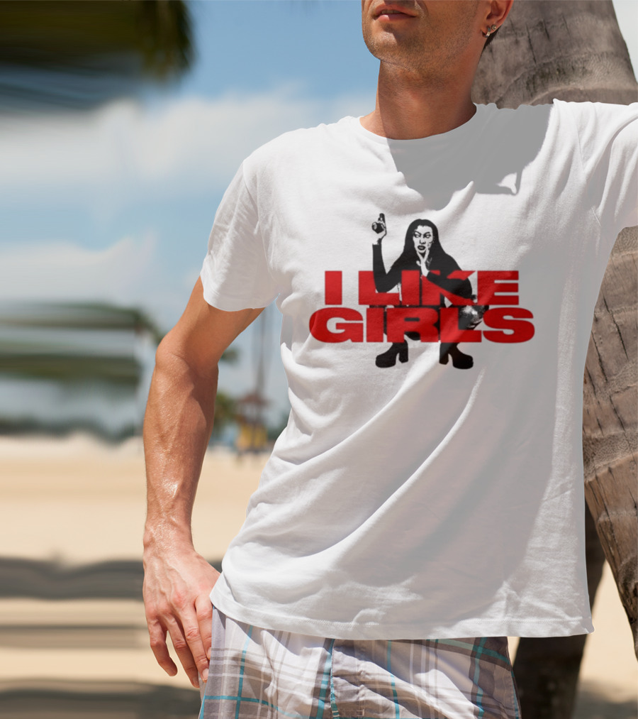 Swan Wearing I Like Girls Robapollo T-Shirt