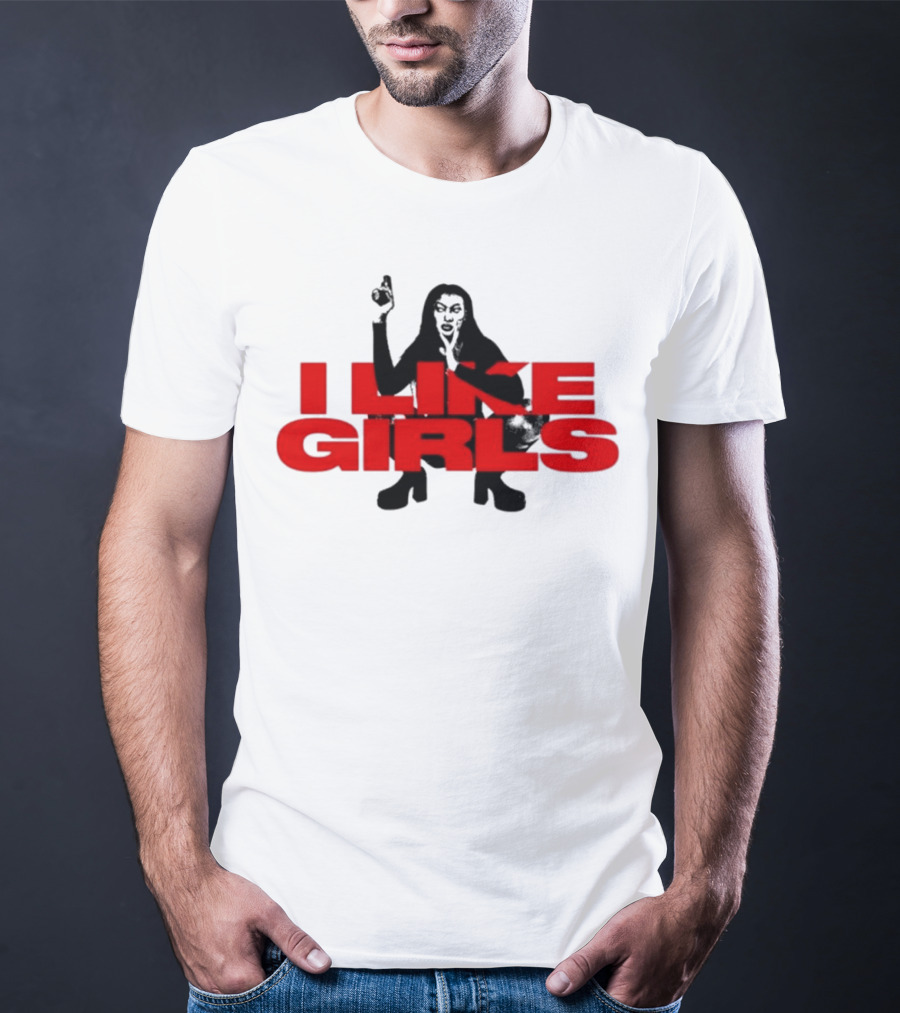 Swan Wearing I Like Girls Robapollo T-Shirt