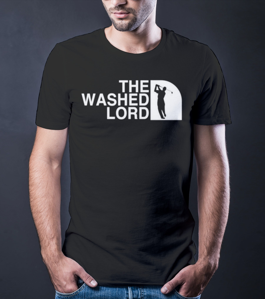 The Washed Lord Golf Swing Silhouette Mock T-Shirt