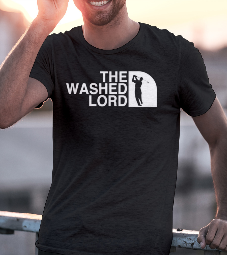 The Washed Lord Golf Swing Silhouette Mock T-Shirt