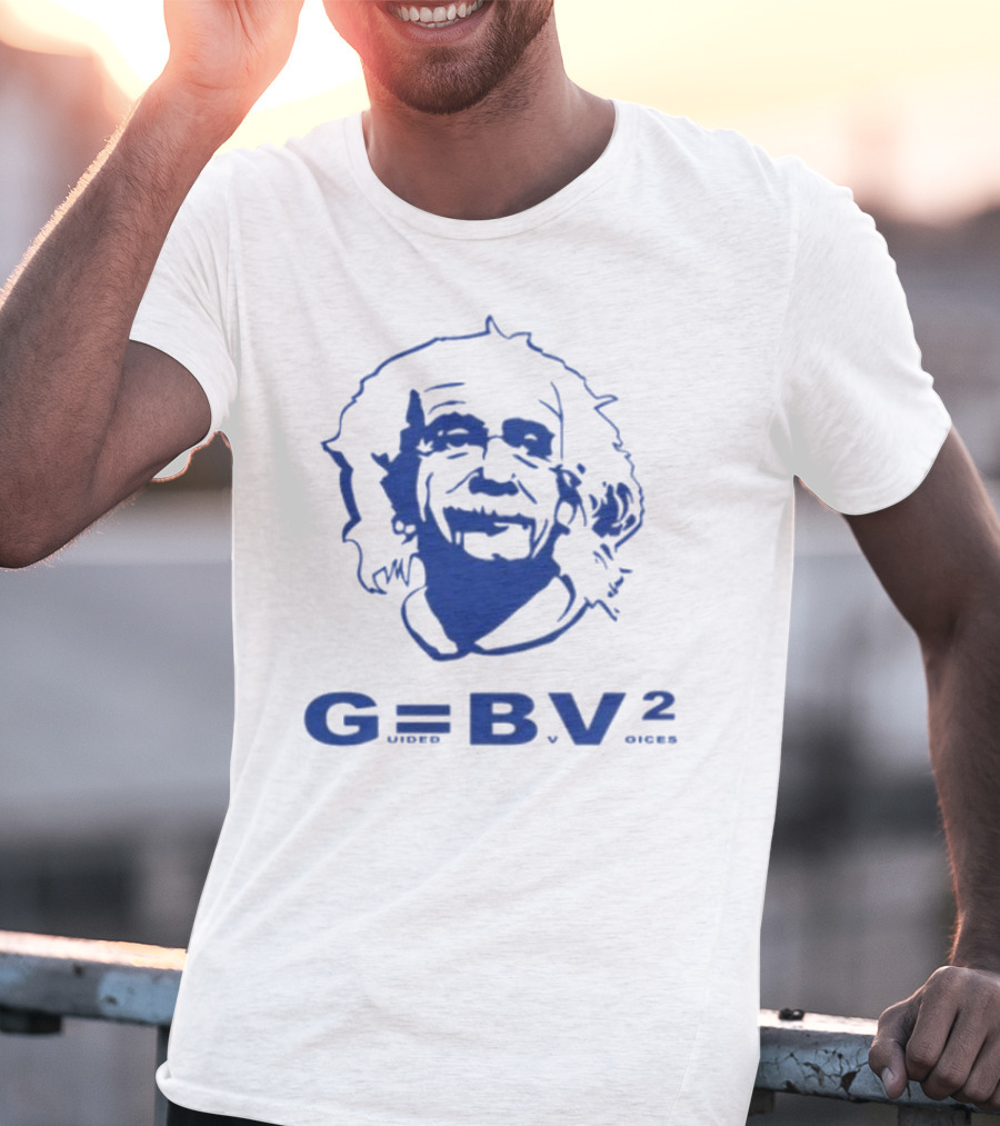 Guided By Voices Albert Einstein G=BV² Blue T-Shirt