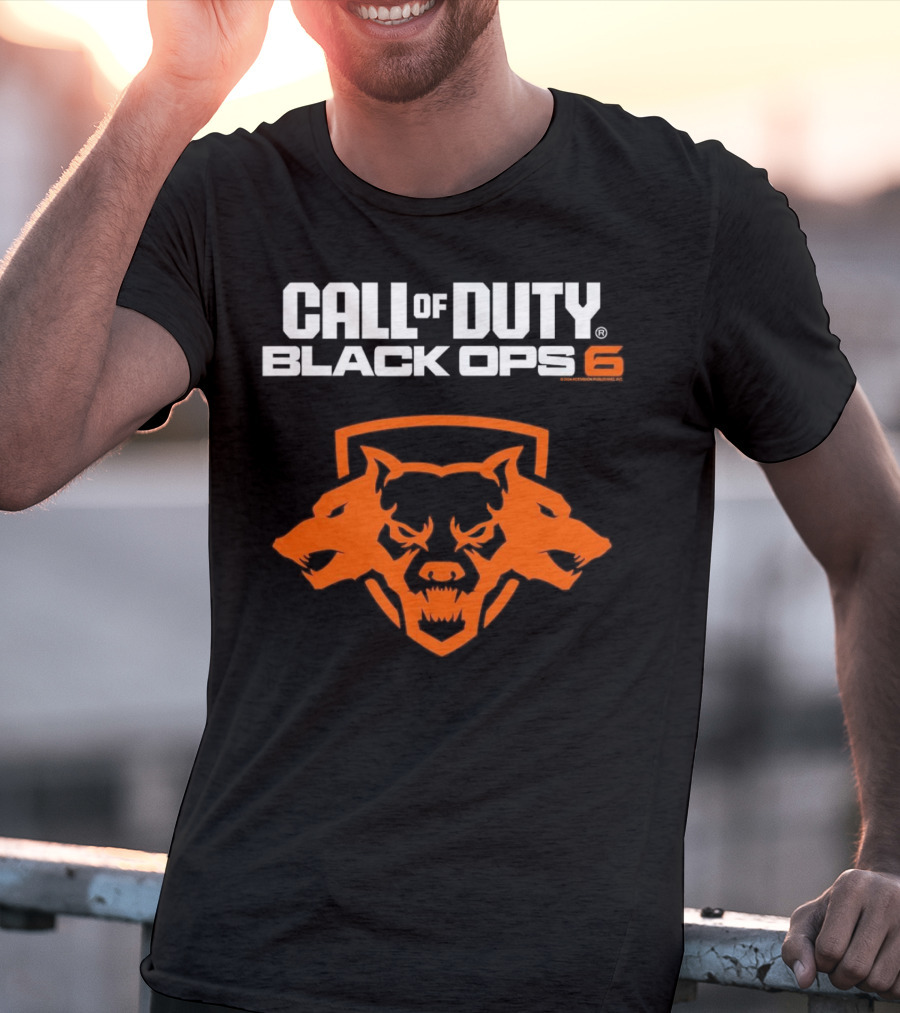 Ripple Junction Call Of Duty Black Ops 6 Orange Cerberus T-Shirt