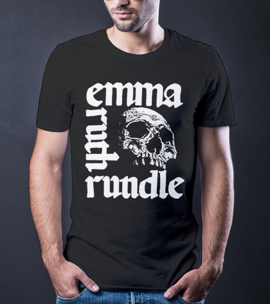 Emma Ruth Rundle Skull Art Patterson Black T-Shirt