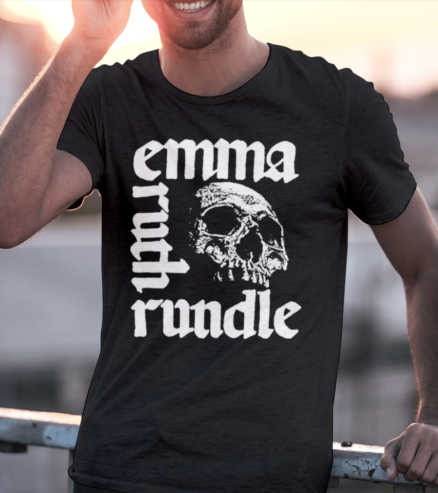 Emma Ruth Rundle Skull Art Patterson Black T-Shirt