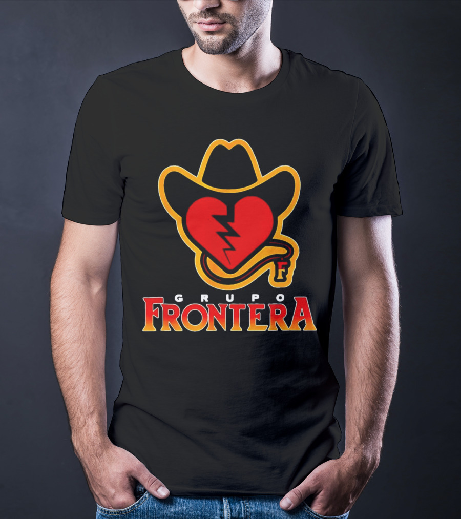Grupo Frontera Mexican Heart Cowboy Hat Logo Music Musica Mexico T-Shirt
