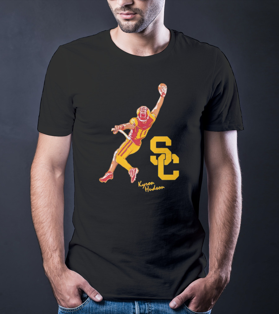 Kyron Hudson USC Trojans Football Catch T-Shirt