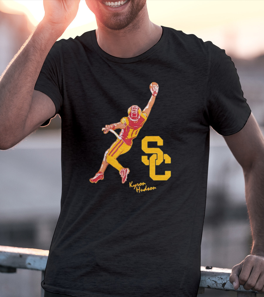 Kyron Hudson USC Trojans Football Catch T-Shirt
