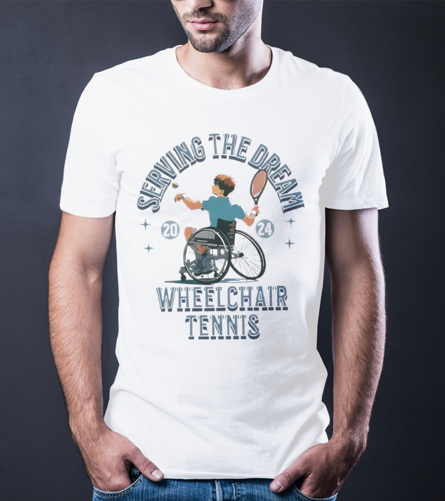 Serving The Dream Wheelchair Tennis T-Shirt
