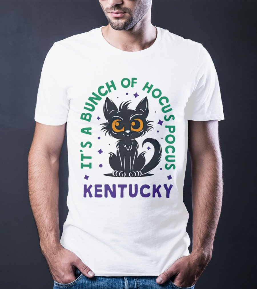 It's A Bunch Of Hocus Pocus Kentucky Black Cat T-Shirt