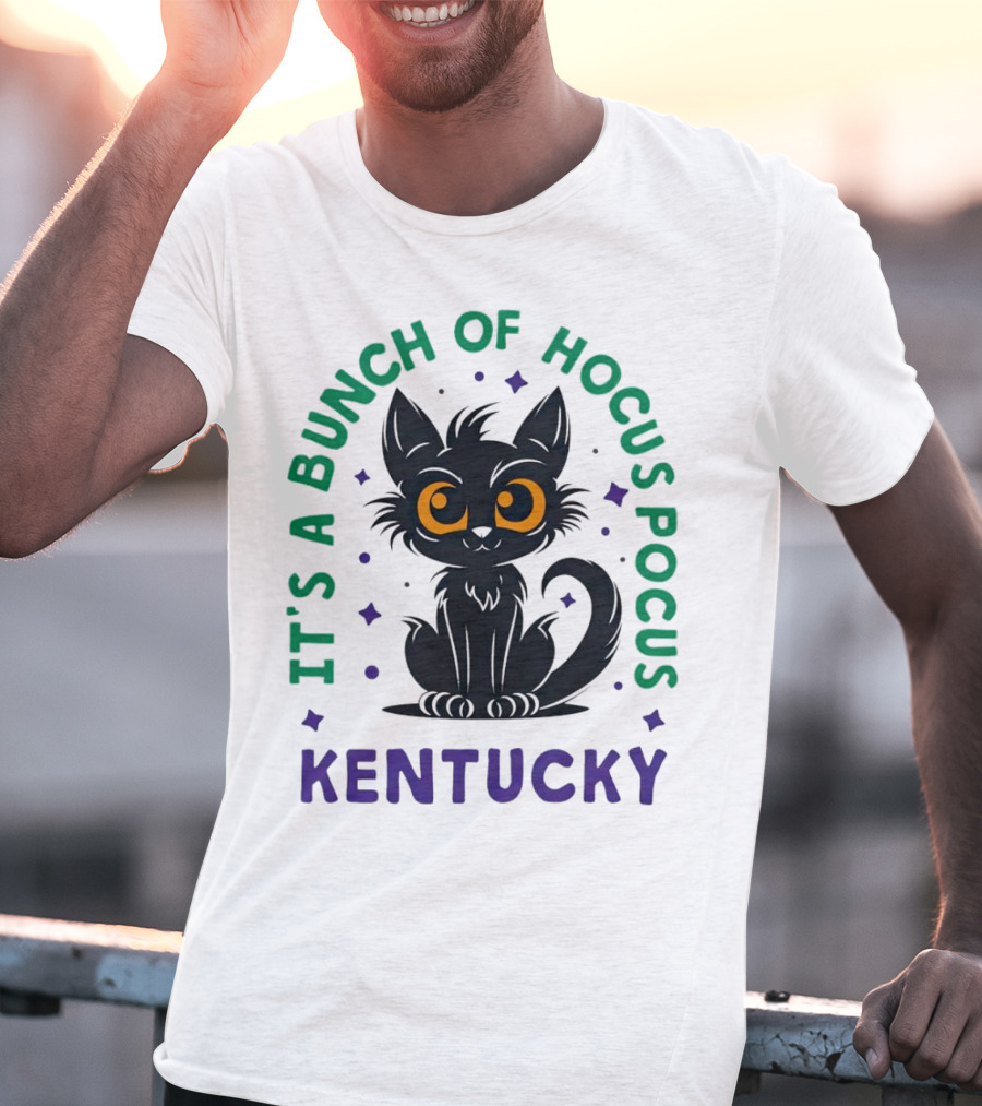 It's A Bunch Of Hocus Pocus Kentucky Black Cat T-Shirt