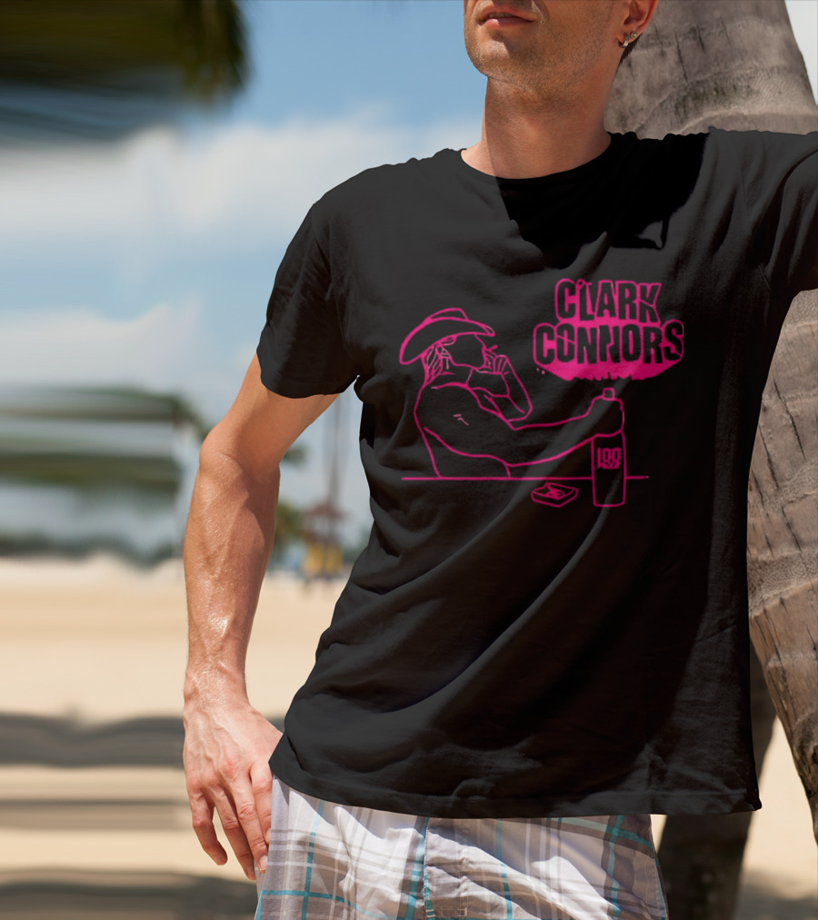 Clark Connors Neon Cowboy Smoking LQD T-Shirt
