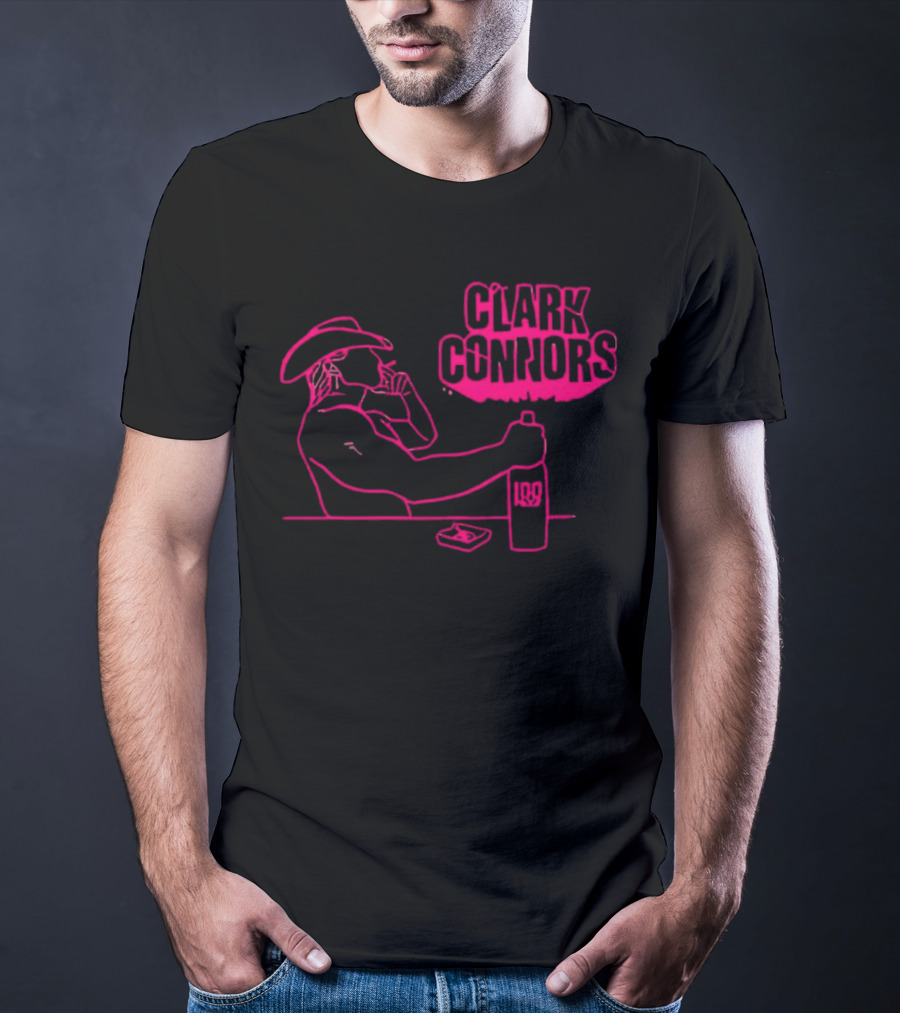 Clark Connors Neon Cowboy Smoking LQD T-Shirt