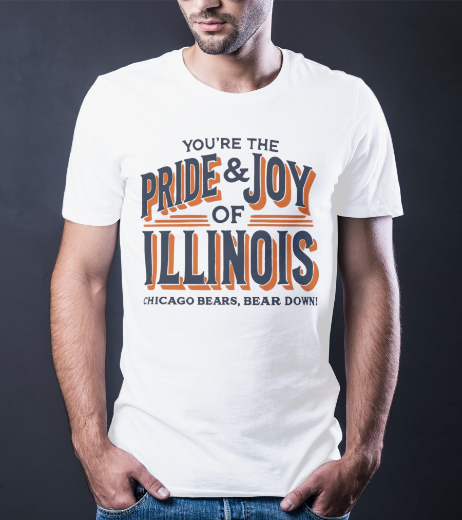 You're The Pride And Joy Of Illinois Chicago Bears Bear Down T-Shirt
