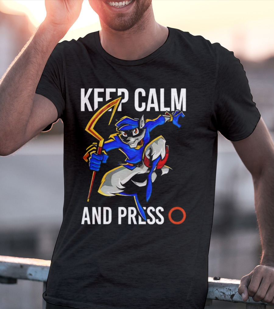 Keep Calm And Press O Sly Cooper T-Shirt