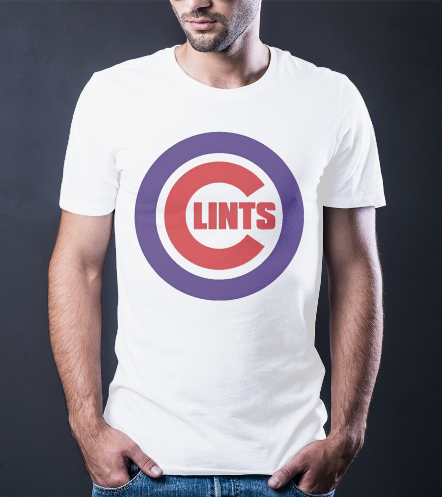 Clints Big C Chicago Cubs Logo Parody Purple Circle T-Shirt
