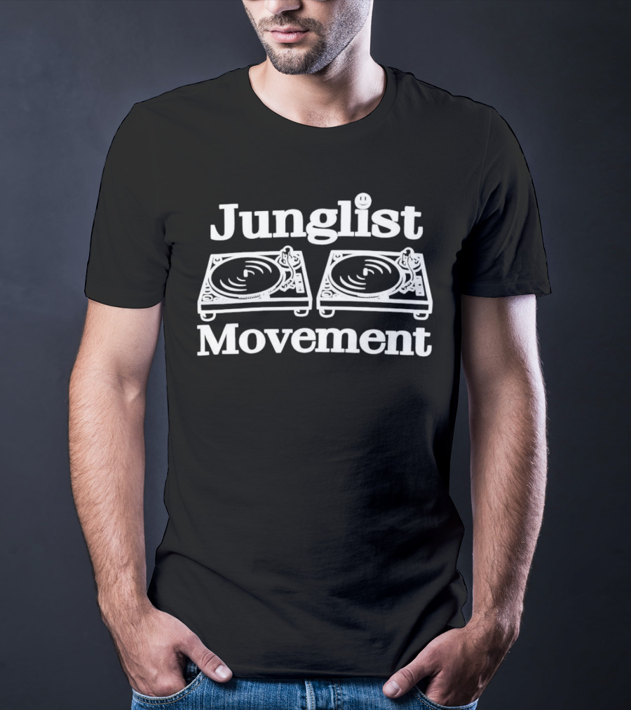 Junglist Movement Turntables Retro DJ Culture T-Shirt