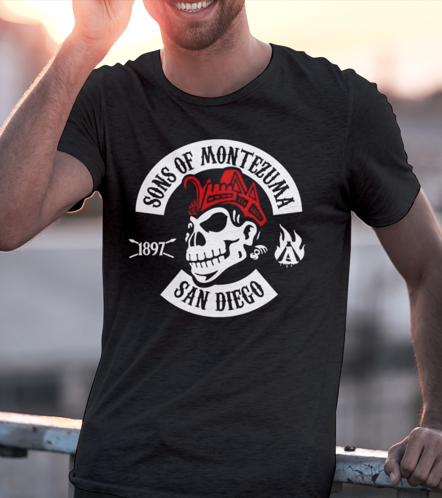 Sons Of Montezuma San Diego 1897 Skull T-Shirt