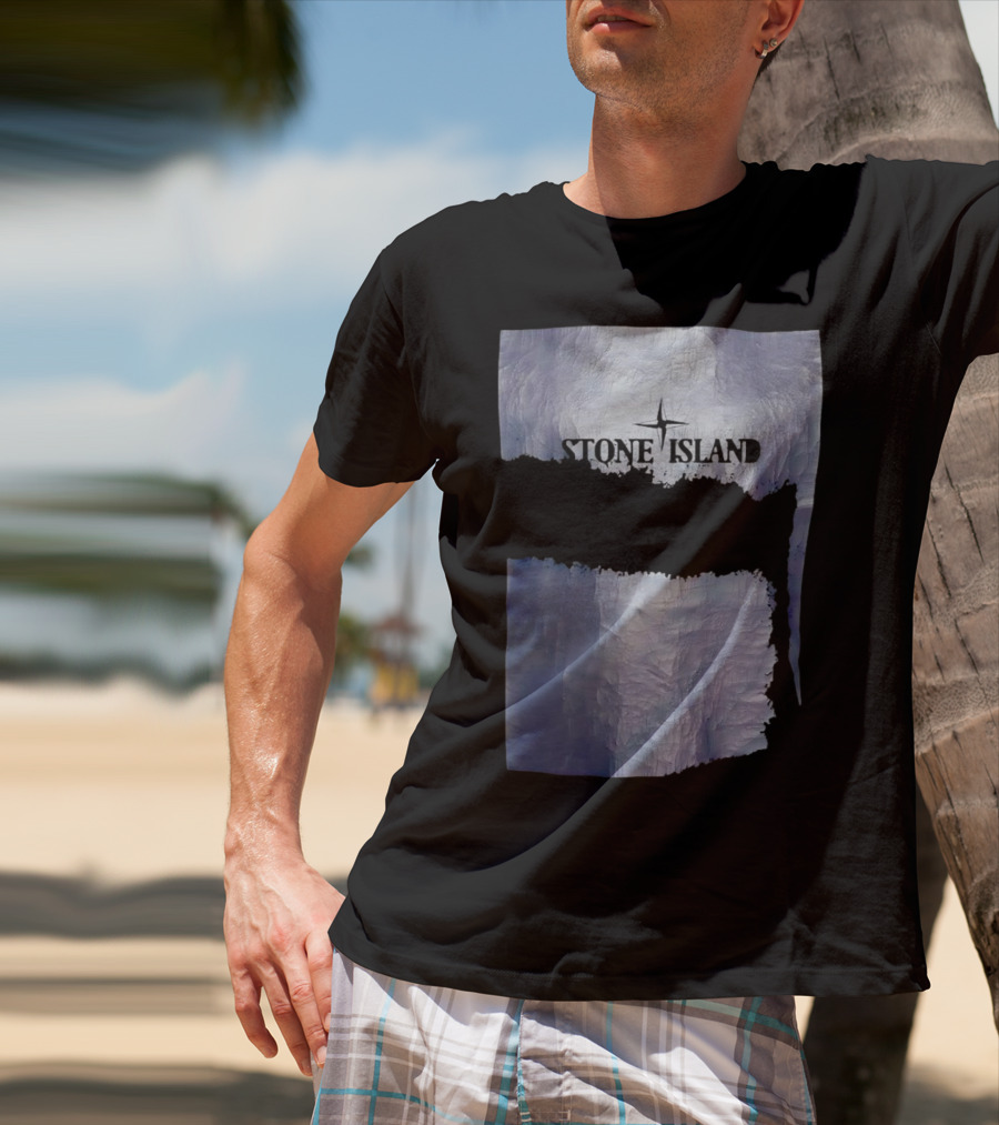 Stone Island Vintage Weathered Iceberg Texture T-Shirt