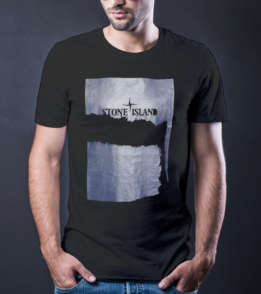 Stone Island Vintage Weathered Iceberg Texture T-Shirt