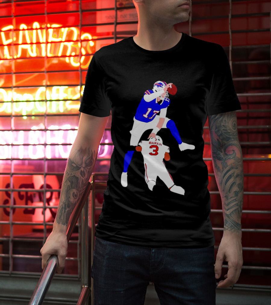 The Most Overrated QB Josh Allen Over Baker 3 Football Play T-Shirt