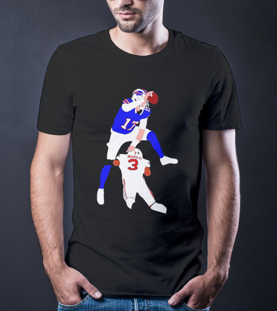 The Most Overrated QB Josh Allen Over Baker 3 Football Play T-Shirt