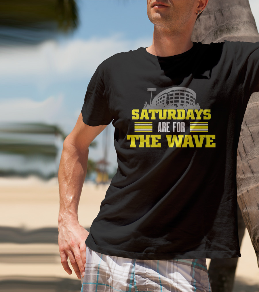 Saturdays Are For The Wave Iowa Hawkeyes T-Shirt