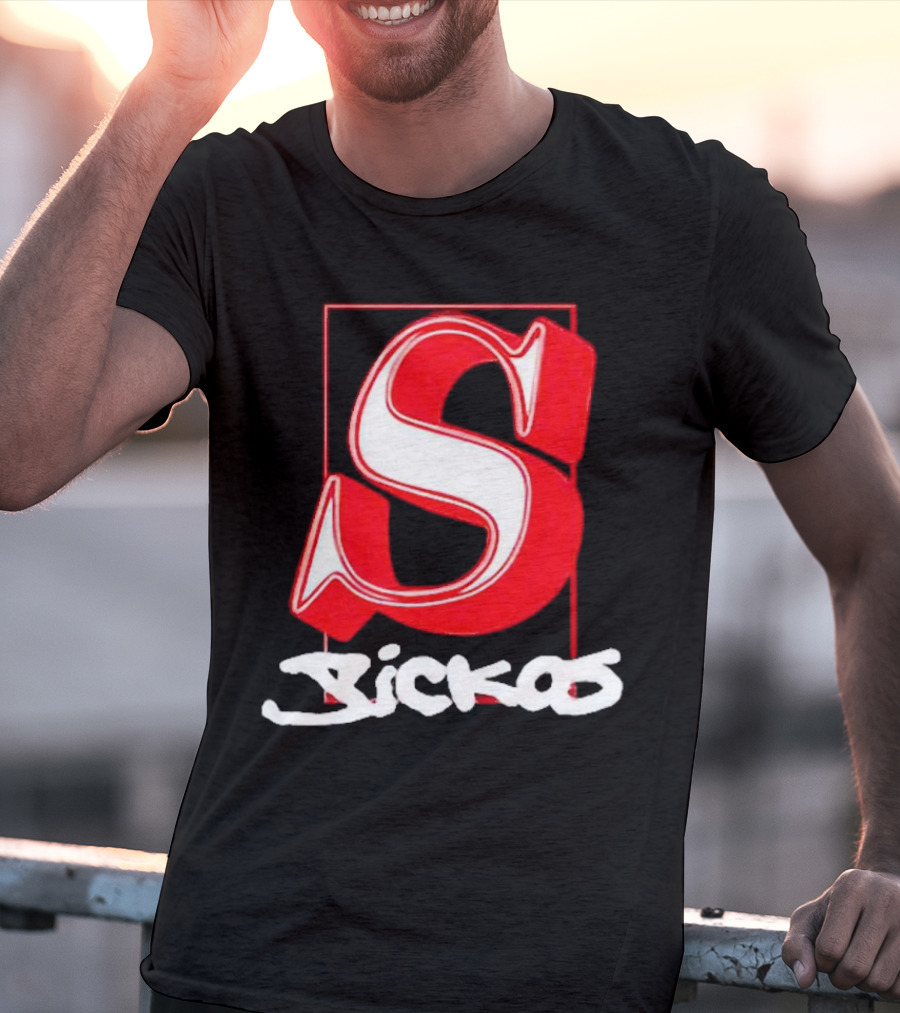 Sickos Serif Red S T-Shirt