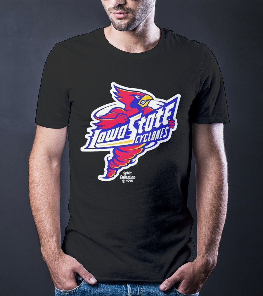 Tornado Cy Iowa State Cyclones Spirit Collection 1995 T-Shirt