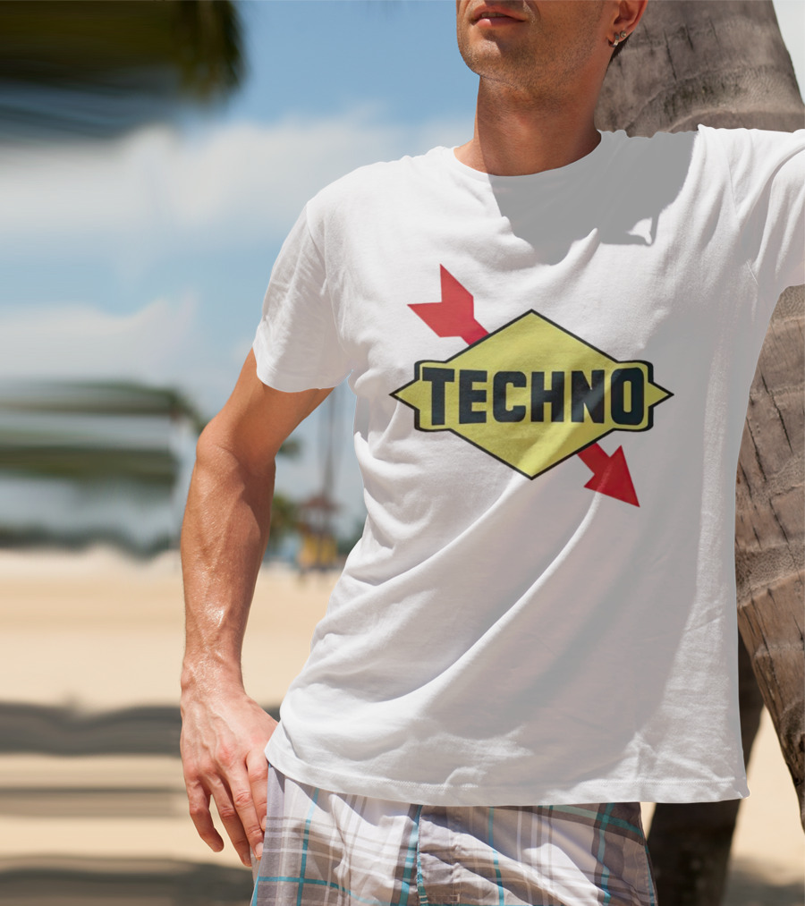 Techno Yellow Diamond Red Arrows T-Shirt