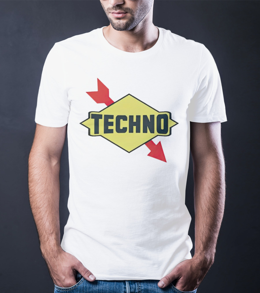 Techno Yellow Diamond Red Arrows T-Shirt