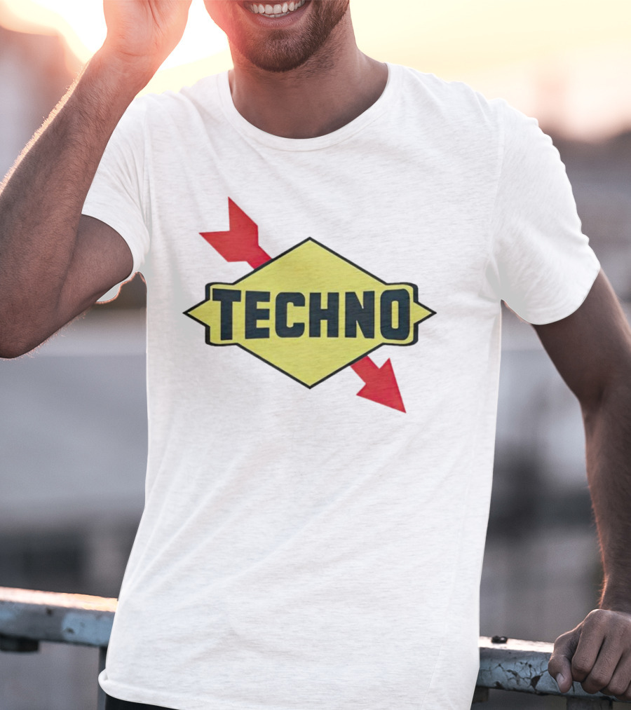 Techno Yellow Diamond Red Arrows T-Shirt