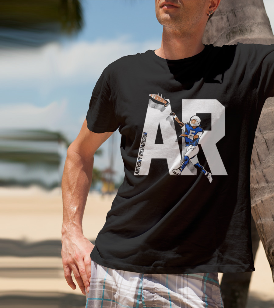 Anthony Richardson AR 5 Rocket Arm Football T-Shirt