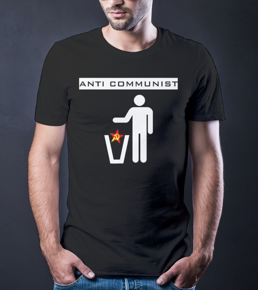 Anti Communist Throwing Away Soviet Hammer And Sickle T-Shirt