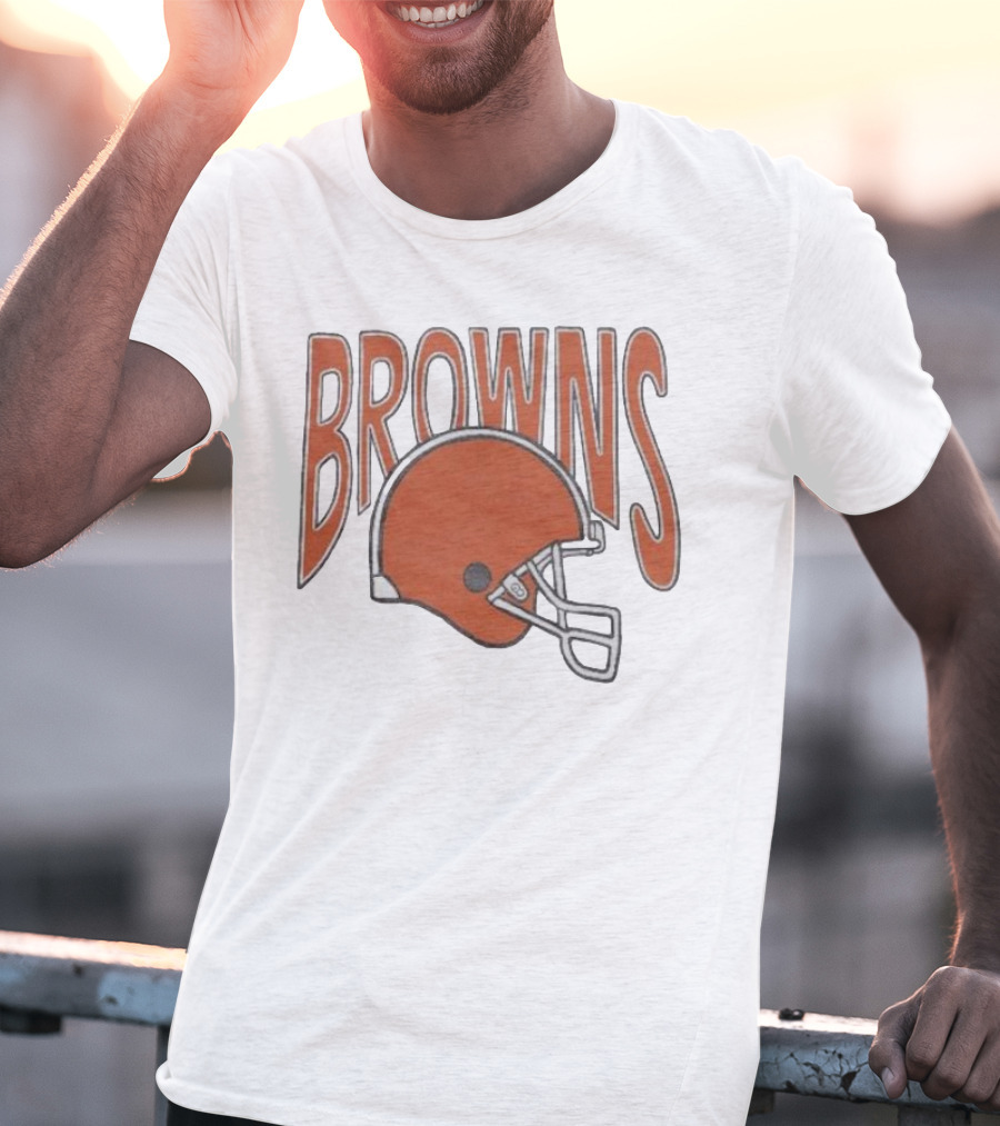 Browns 90s Helmet Cleveland Browns T-Shirt