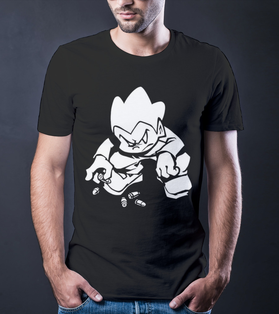 Friday Night Funkin’ Lowkey Pico Bullets Grim Expression T-Shirt