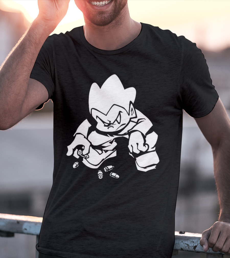 Friday Night Funkin’ Lowkey Pico Bullets Grim Expression T-Shirt