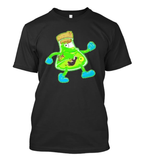 Toxic Soy Monster Beaker Creature With Biohazard T-Shirt